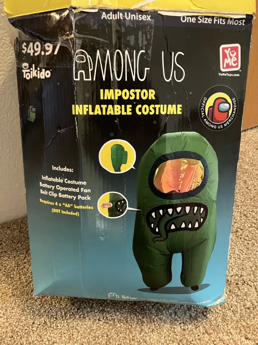 Among Us Kids Inflatable Impostor Costume - Green - YuMe/Toikido